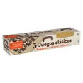 thumbnail image 1 of SET 3 EN 1 BACKGAMMON, DAMAS, AJEDREZ ENROLLABLE Novelty JUEGO DE MESA, 1 of 2