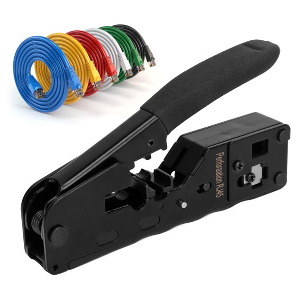 Herramienta De Enjuague RJ45, Cortador De Alambre Con Precisión Que Ahorra Tiempo De Acero Enrollado En El Tiempo Incisivo Para Cat5 Cat6 Cat7