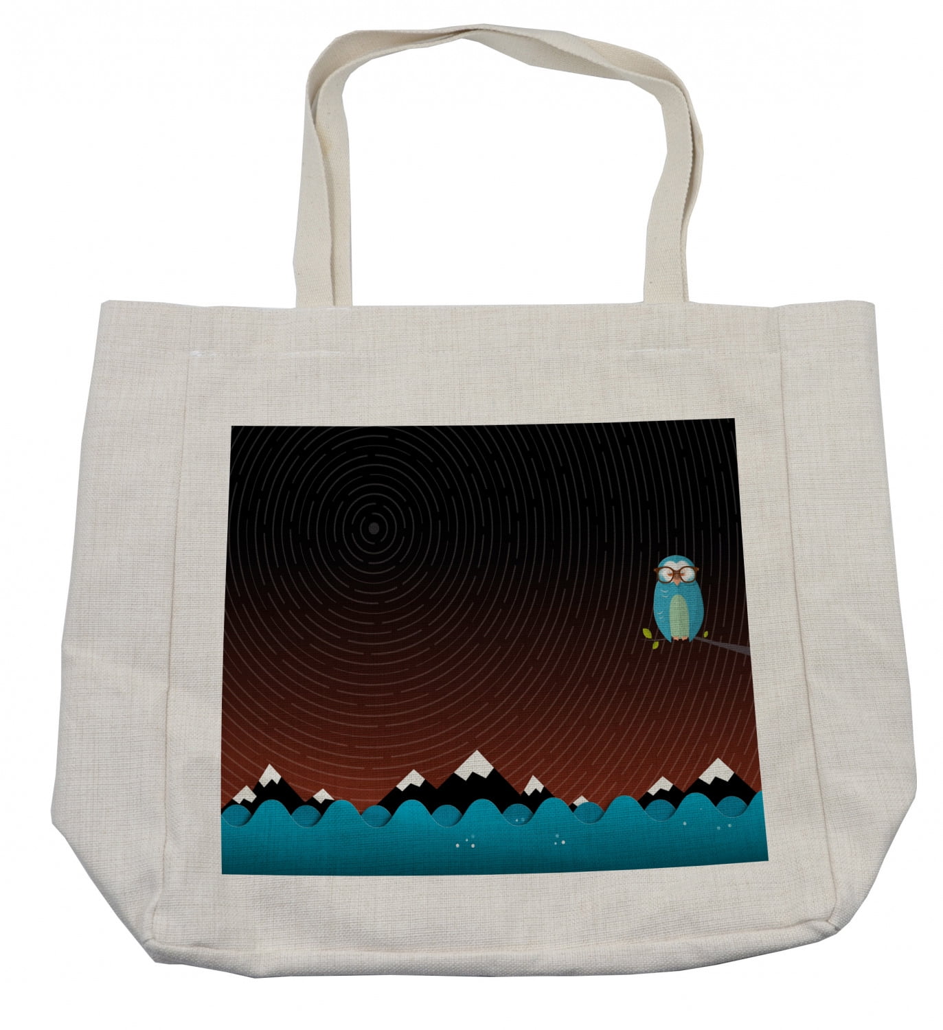 JUTE SHOPPING BAG FAIR TRADE ENVIRONMENTALLY FRIENDLY NIGHT OWL ON BRANCH DESIGN JUTE SHOPPING BAG FAIR TRADE ENVIRONMENTALLY FRIENDLY NIGHT OWL ON BRANCH DESIGN