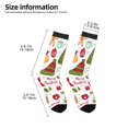 thumbnail image 2 of Rateoe Snowflakes Santa Claus Pattern Children's Socks, Socks Gifts ,kids Crew Soft Cotton Socks , Moisture-Wicking, Durable, Ideal for Daily Wear & Sports, 2 of 5