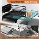 thumbnail image 4 of Estante para secar platos Laveshop, expandible, de gran capacidad, negro, 4 of 6