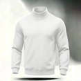 thumbnail image 4 of Horkkom Mock Neck Sweatshirt Plain Pullover Fall Outfits Sweatshirt Casual Trendy Sweatshirt M, 4 of 8