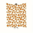 thumbnail image 3 of Fleece Blanket Polyester Fiber, Blanket 1 Halloween Pumpkin Blanket (Orange-One Size), 3 of 4