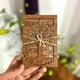 thumbnail image 2 of Tarjeta de madera personalizada para invitaciones de boda, tarjeta de felicitación de cumpleaños, decoración rústica de compromiso, regalo, 5 piezas, 2 of 3