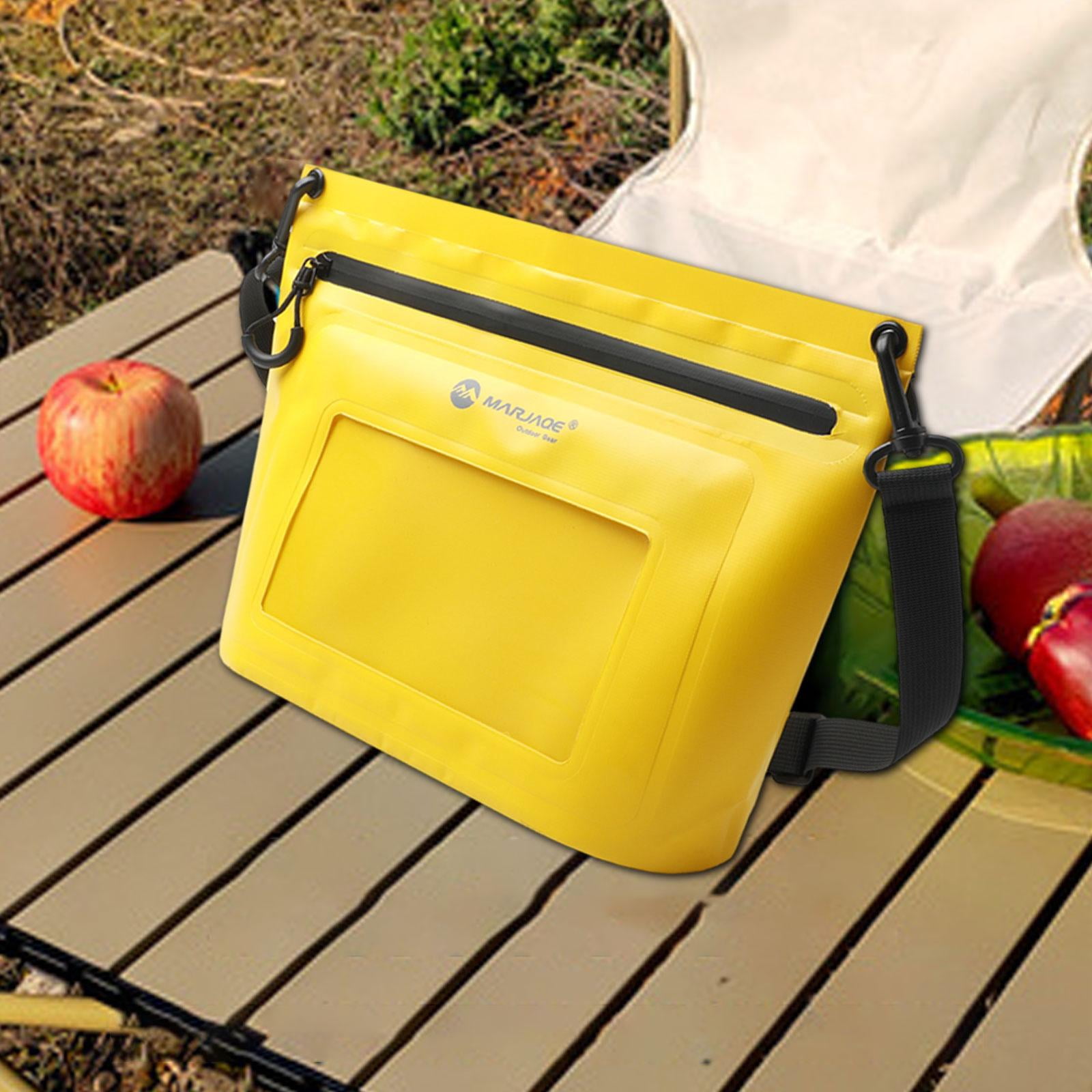 Zxpjkyu Waterproof Pouch Bag Summer Women Men Phone Pouch for Swimming Pool Kayaking Yellow