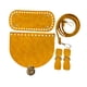 thumbnail image 2 of Kit de tejido de bolsos de cuero sintético para hacer bolsos, bolsos cruzados y carteras. Amarillo, 2 of 9