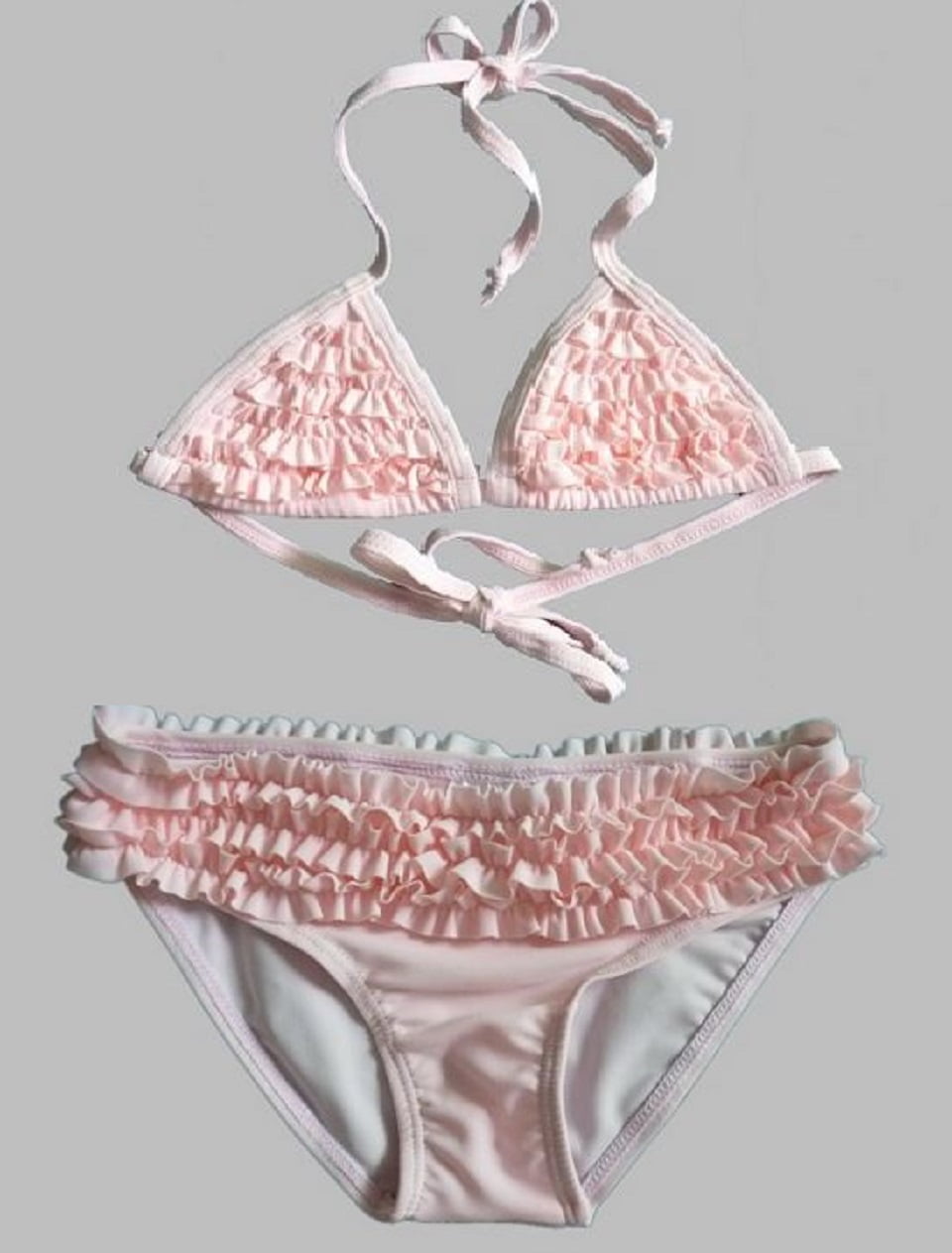 2 piece ruffle swimsuit