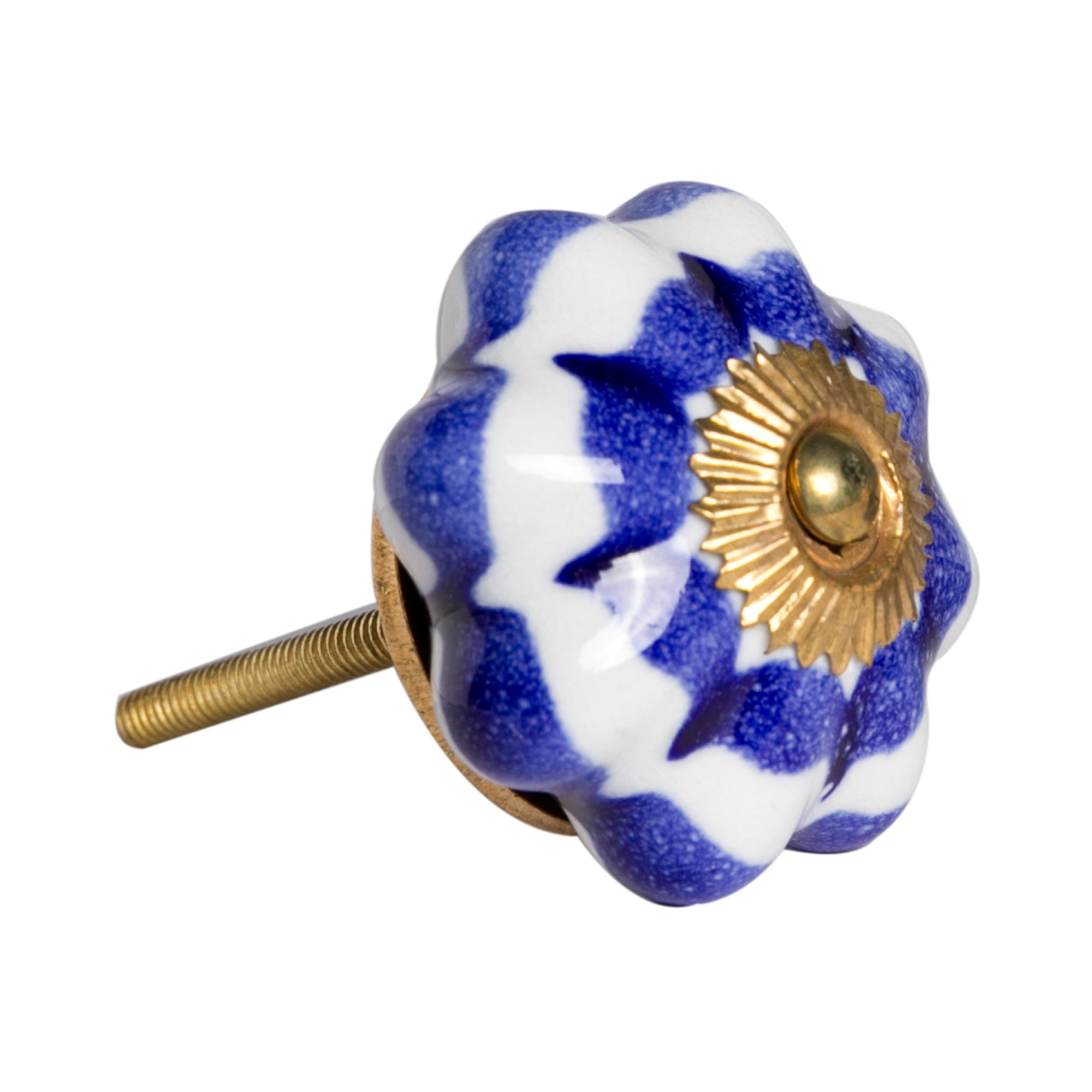 Knob-It Vintage Cabinet Drawer Knobs 12-Piece Set 4 Inch Colorful Hand Painted
