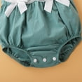 thumbnail image 4 of Baby Girl Outfit Cute Letter Embroider Girls Sleeveless Romper Bodysuit Girls Clothes for Babies 6-9 Months, 4 of 9