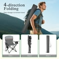 thumbnail image 5 of Sophia & William Camping Chairs 2 Pack Portable Outdoor Folding Chairs with Cooler Bag & Side Pocket, Grey, 5 of 8