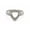 Silver, variant on 8X8 MM Trillion Semi Mount Ring 925 Sterling Silver Unset Ring with Prong Setting for Women, Jewelry for Her Silver 5