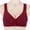 c01Red, variant on Women's Front Closure No Underwire Adjustable Breathable Comfort Wireless Snap Closing Bra Yellow S