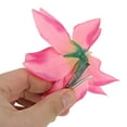 thumbnail image 4 of Unique Bargains 2 Pcs Hair Clip Grace Artificial Flower Duckbill Clip Rose Pink, 4 of 5