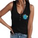 thumbnail image 1 of Gibobby Mujeres Love Peace Impreso Cuello en V Sin mangas Chaleco de punto sin mangas Chaleco Sling(Negro,M), 1 of 5