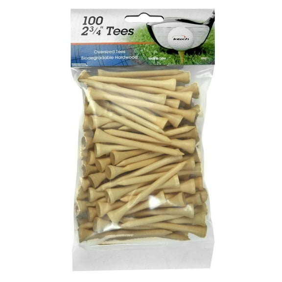Intech 2 3/4-Inch Golf Tees 100-Pack (Natural)