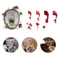 thumbnail image 4 of 1 Set Halloween Toilet Sticker Creepy Scary Waterproof Vivid Rat Decal, 4 of 6