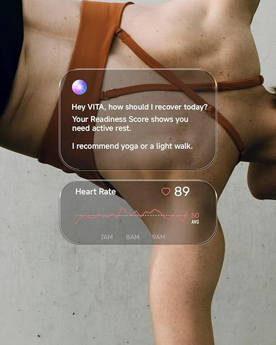 Cubitt VIVA 2 Smartwatch with 1.85” AMOLED Display, Phone-Connected GPS, AI Coach, VITA Assistant, Health Monitoring, 100+ Sports Modes, 3ATM, 8-Day Battery