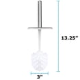 thumbnail image 4 of Blue Donuts - Toilet Brush and Holder, Toilet Bowl Brush for Bathroom, Toilet Cleaner, Odor Free, Chrome, 4 of 7