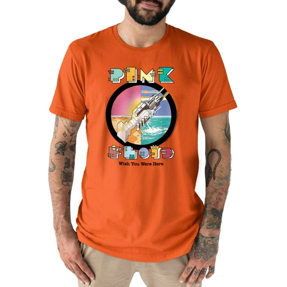 Pink Floyd - Robot Handshake - Men's Short Sleeve Graphic T-Shirt