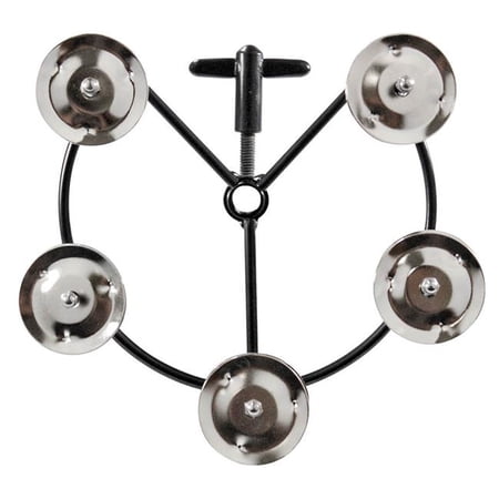 Hi-Hat Tambourine with Steel Jingles