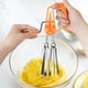 thumbnail image 5 of Batidora de manivela | Batidor de huevos semiautomático | Batidor manual de mano | Utensilio de cocina ergonómico no eléctrico | Batidos, crema batida y rebozados | Fácil de limpiar | Tamaño, 5 of 5