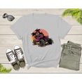 thumbnail image 7 of Cool Monster Truck Offroad Truck at Sunset Moving on Terrain T-Shirt Monster Truck Lover Gift T Shirt for Men Women Boys Girls Tshirt, 7 of 7