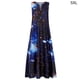 thumbnail image 3 of Qarigey Vestido de mujer Estampado estrellado Ropa de verano Algodón Sin mangas Estampado maxi Vestido de verano Vestidos negro 5XL, 3 of 5