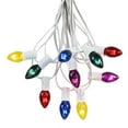 thumbnail image 1 of Novelty Lights C7 Multi Christmas Lights Set - Indoor/Outdoor Christmas Light String   Hanging Christmas Lights - Outdoor Patio String Lights - White Wire - 25 Foot, 1 of 6