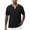 Black, variant on Taigaofy Men's Henley Shirt Classic Short Sleeve Lightweight Button Slim Fit T-Shirt Casual Top Black L