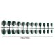 thumbnail image 5 of Juego de 24 piezas de uñas postizas Vogacara color verde oscuro, 5 of 6