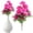 Purple, variant on Artificial Azalea Flower for Outdoor & Indoor, Azalea Garden Plants Bush, Seven-Leaf Faux Azalea Florals, UV-Resistant Garden Plants, Fade-Proof Blooms, Realistic Blossoms, 12.59 ×5.11 in,Yellow