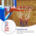 thumbnail image 5 of HORIALENCE 2pcs Polyester Ball Net for Outdoor Standard Basketball Rim Red Prevent Tangled Simple Design, 5 of 5