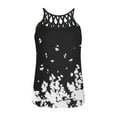 thumbnail image 5 of OKBOP Ruffle Sleeve Tops for Women,Ladies Print Sleeveless O-Neck Pullover Vest Tank Shirts Dressy Blouses for Women Nightmare Before Christmas Shirt, 5 of 5