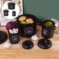 thumbnail image 4 of Onion Kitchen Food Crisper Vegetable tin Potato Onion and & Fruit Saver Container Fresh Storage Black, 4 of 9