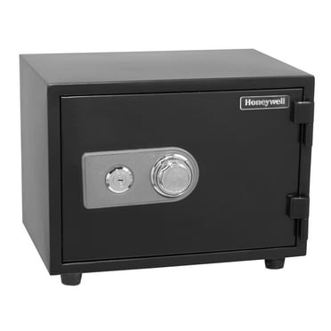 Honeywell Safes, .55 Cu ft, Steel 1 Hour Fire Water Resistant Security Safe Dual Dial Key Lock, 2102
