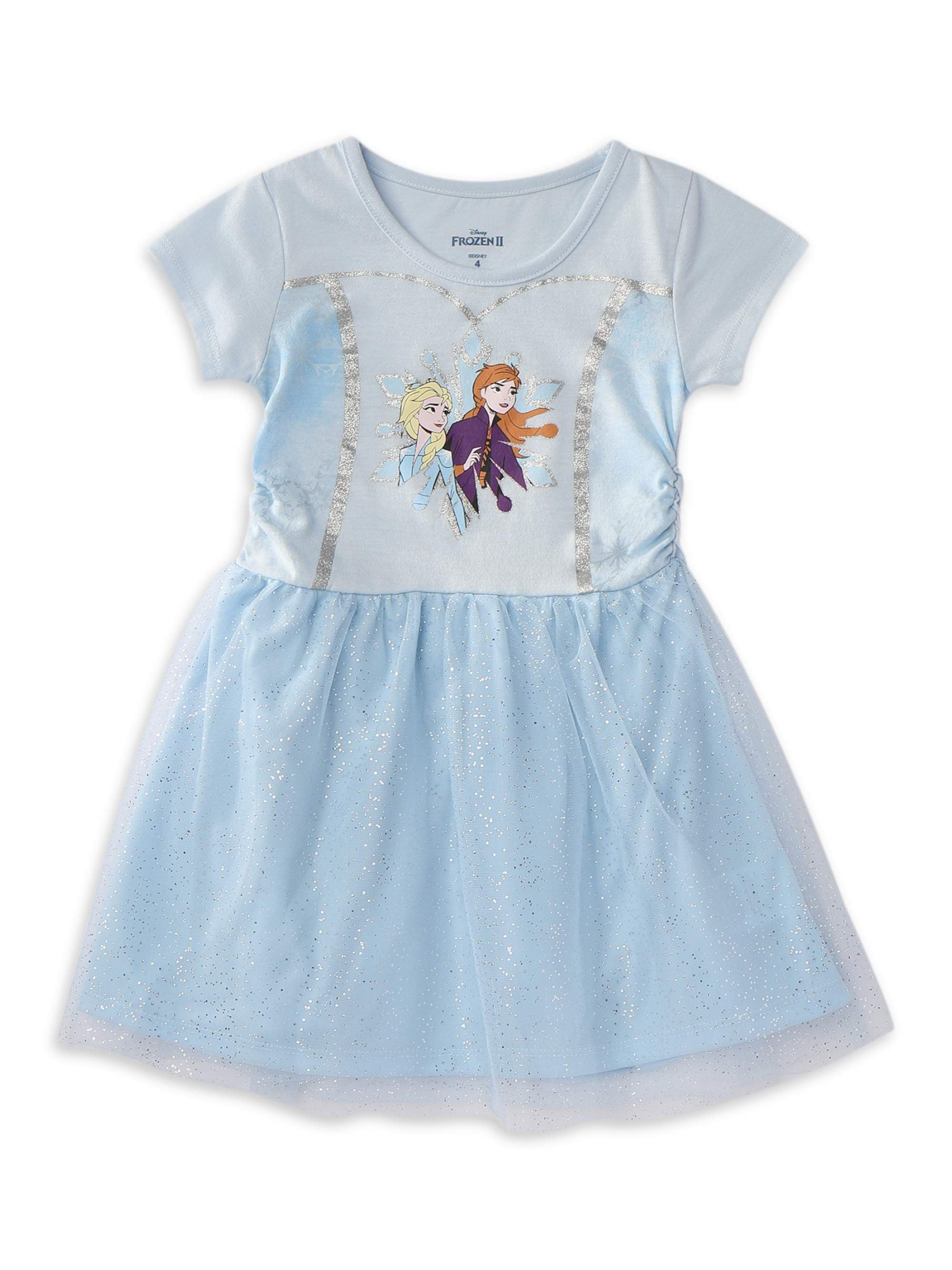 Disney Store Frozen Anna Elsa Yellow Knitted Dress Tunic Skirt Girl Size 5/6 