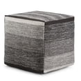 thumbnail image 5 of Simpli Home Naya Cube Pouf in Gray Melange Cotton, 5 of 9