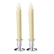 thumbnail image 4 of Velas Pilar Vela de Té Vela de Iglesia con Base de Soporte Funciona con Pilas, Fiesta Blanco - Base plateada, 4 of 5