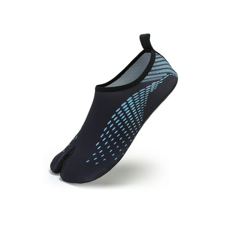 

Gomelly Womens Mens Beach Shoe Swim Aqua Socks Surf Water Shoes Comfort Barefoot Unisex Black Green 5-5.5