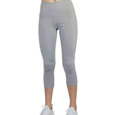 Reebok Womens Highrise Capri Compression Athletic Pants