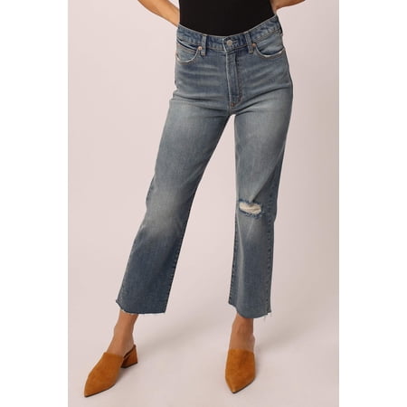DEAR JOHN DENIM Women's Frankie Super High Rise Cropped Straight Jeans Autumn Ridge