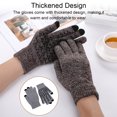 thumbnail image 3 of Sonducket Guantes de punto Invierno Mujer Hombre Calentamiento de manos Cubierta Accesorio de ropa Pantalla táctil Punto Guante de dedos completos Tipo 1 guantes y mitones tipo 13 Sonducket AP010237-13, 3 of 6
