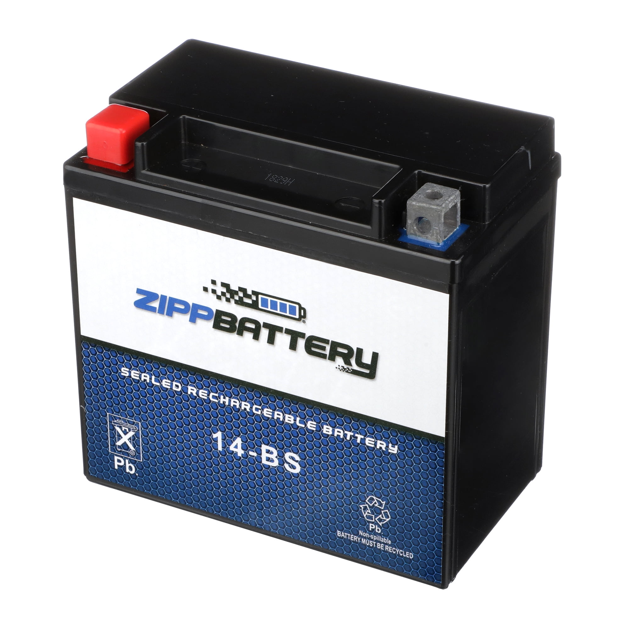 Replacement Motorcycle Battery By SigmasTek for Yuasa YTX14L-BS Battery