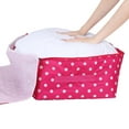 thumbnail image 4 of Unique Bargains 1 Pack Clothes Storage Bags Moving Bags Rose 21.5*14*8in, 4 of 7