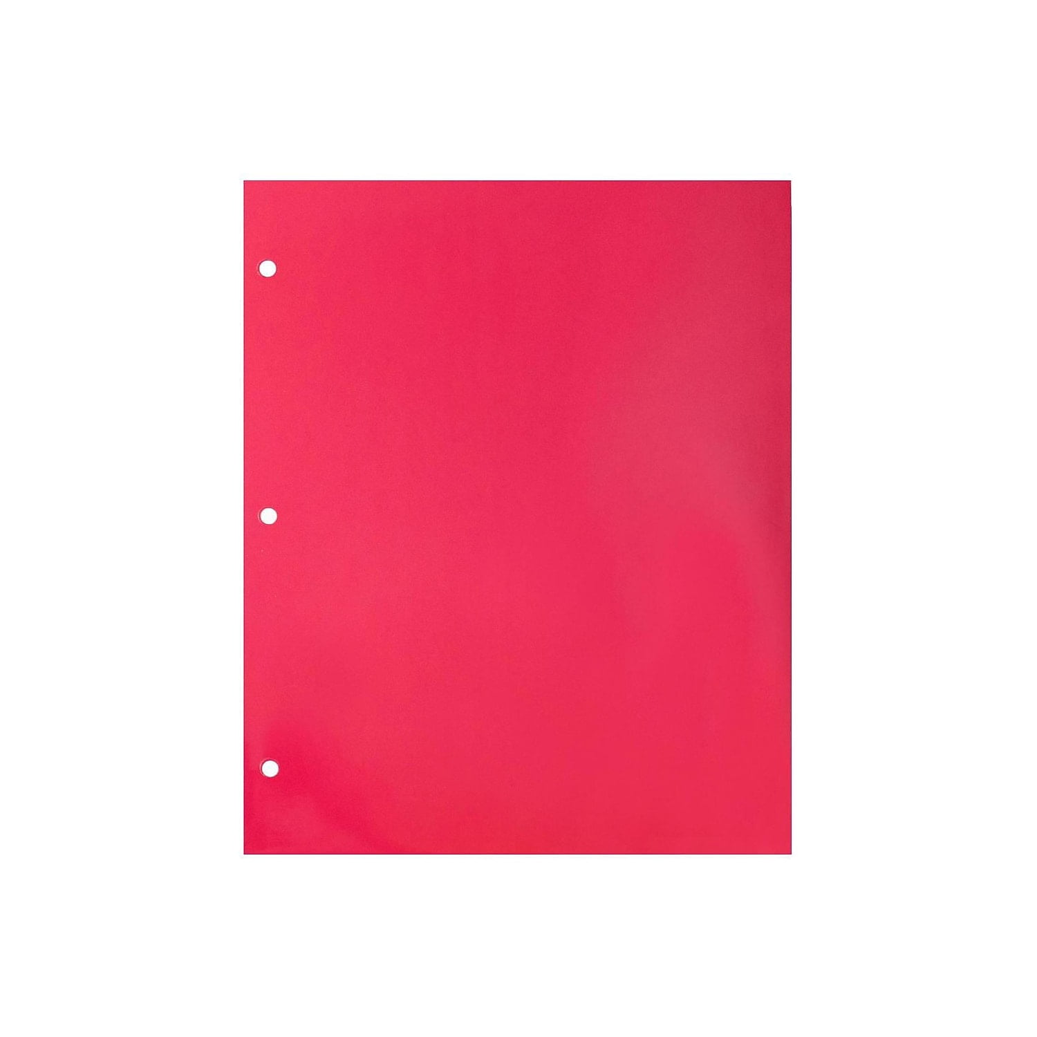 JAM Paper Glossy 3 Hole Punched 2-Pocket Folders Hot Pink 50/Pack (385GHPFUCZ)