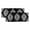 Black, variant on Valances for Windows, Baroque Black Kitchen Curtains Valances 2 Pack for Living Room Bedroom Bathroom, Vintage Damask Classic Floral Light Filtering Curtains Rod Pocket Valance 42"x12"