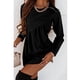 thumbnail image 3 of Round Neck Ruffle A Line Dress, Soft Casual Polyester Breathable Long Sleeve Tunic Dress For Dating For Woman ANGGREK Otros, 3 of 6