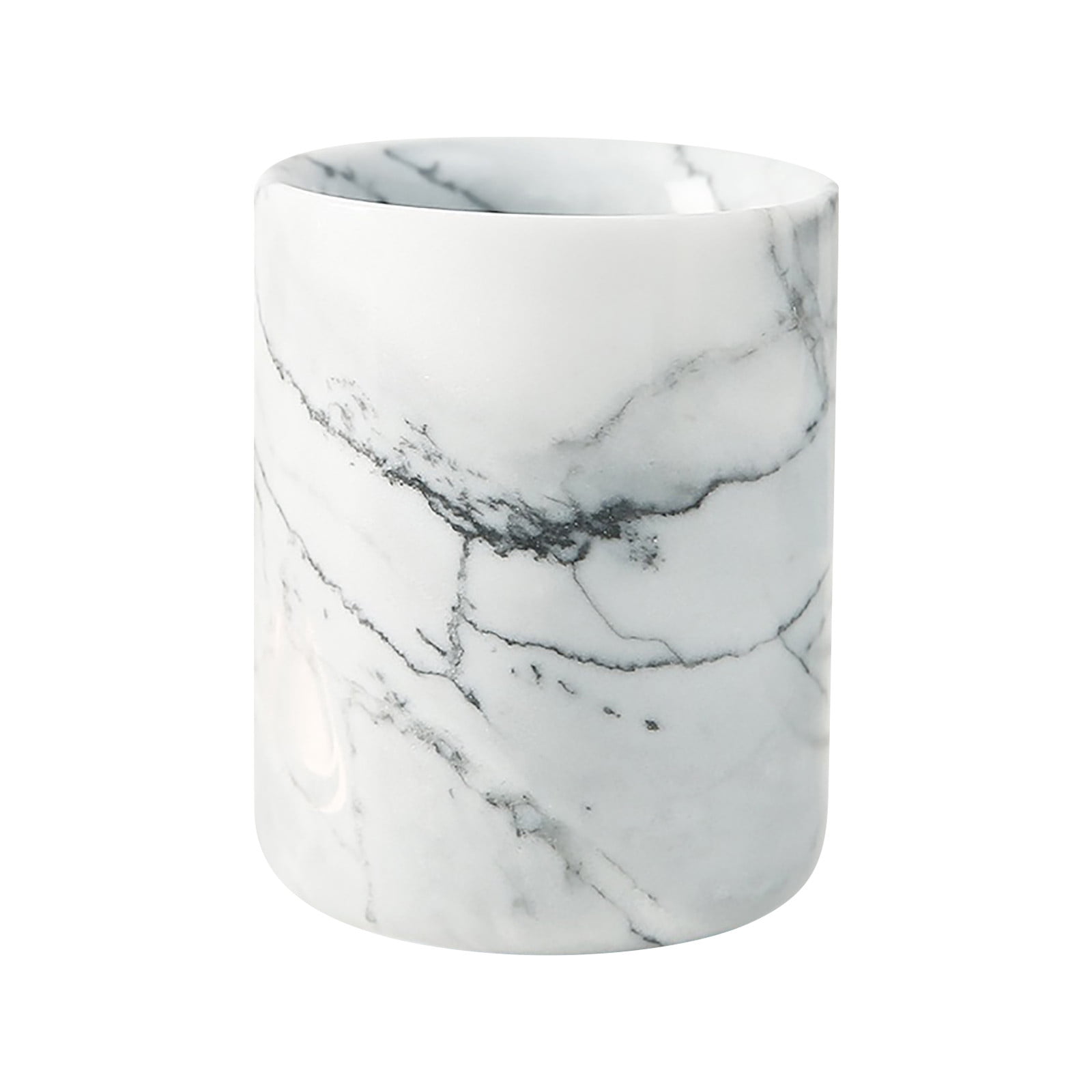 Natural Marble Nordic Ins Candle Holder, Luxury Decorative Tealight Candle Cup, Multi-Purpose Home Decor Jar for Vanity, Bathroom Shelf, Housewarming & Holiday Gift