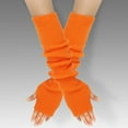 thumbnail image 2 of YUEHUA Y2K Arm Warmers, Black Long Fingerless Knitted Gloves with Thumb Hole, Harajuku Kawaii Punk Gothic Arm Sleeves for Women & Men, Grunge Accessories for Band Party, 2 of 4