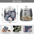 thumbnail image 2 of Yayeee Ashtray with Lid for Cigarette Smokeless Stainless Steel Home Ash Holder, Dark Cubes, 2 of 7